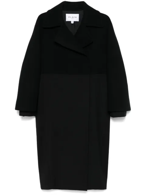 Alaïa double-breasted coat Black AA9M03566T471