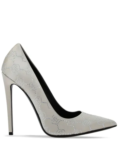 Philipp Plein Decollete Monogram Strass pumps Neutrals SAESWSD0612PTE028N