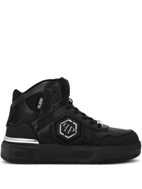Philipp Plein panelled high-top sneakers Black SAESUSC0765PTE120N