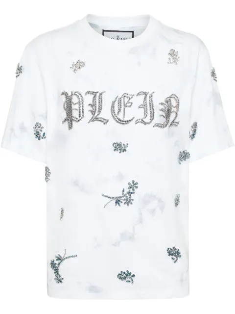 Philipp Plein Flowers t-shirt White SAECWTK3577PJY002N