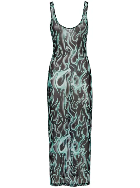 Philipp Plein Flame dress Black SAECWRG3309PTE003N