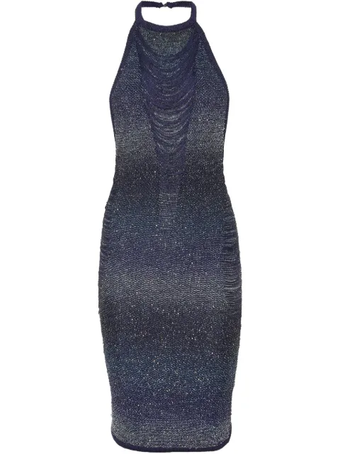 Philipp Plein sequin-embellished mini dress Blue SAECWKG0426PKN002N