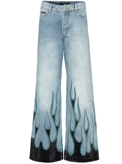 Philipp Plein Skater-fit jeans Blue SAECWDT2753PDE004N