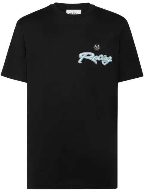 Philipp Plein Stripes Hexagon T-shirt Black SAECMTK8110PJY002N