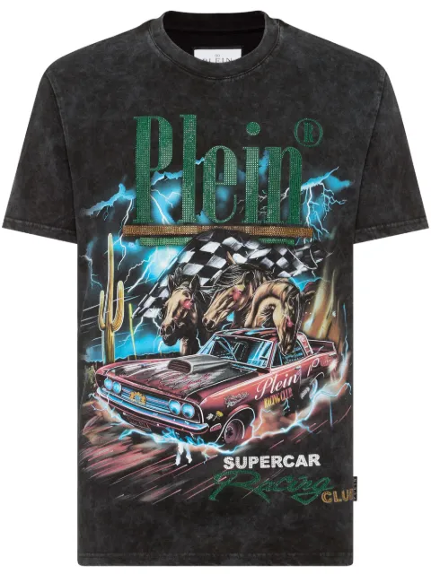 Philipp Plein Racing Club T-shirt Black SAECMTK8093PJY002N