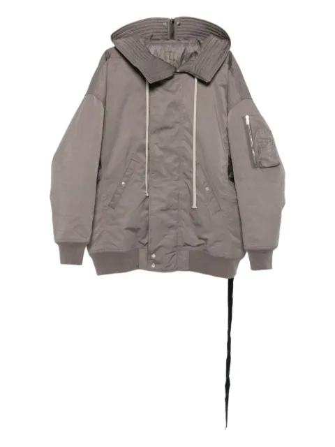 Rick Owens DRKSHDW hooded bomber jacket Grey DU02D2765MU