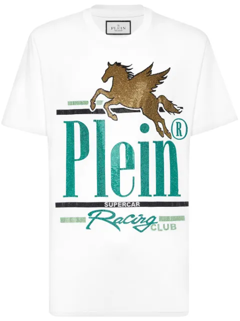Philipp Plein Racing Club T-shirt White SAECMTK8087PJY002N