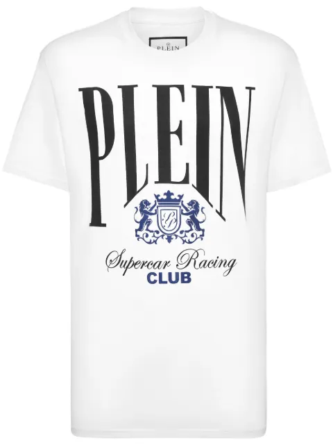 Philipp Plein Cars Racing T-shirt White SAECMTK8075PJY002N