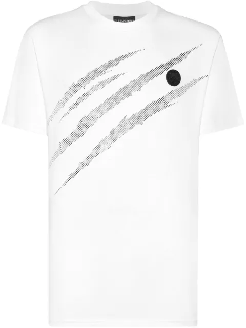 Plein Sport Lamina Scratch t-shirt White SAECMTK8008STE001N