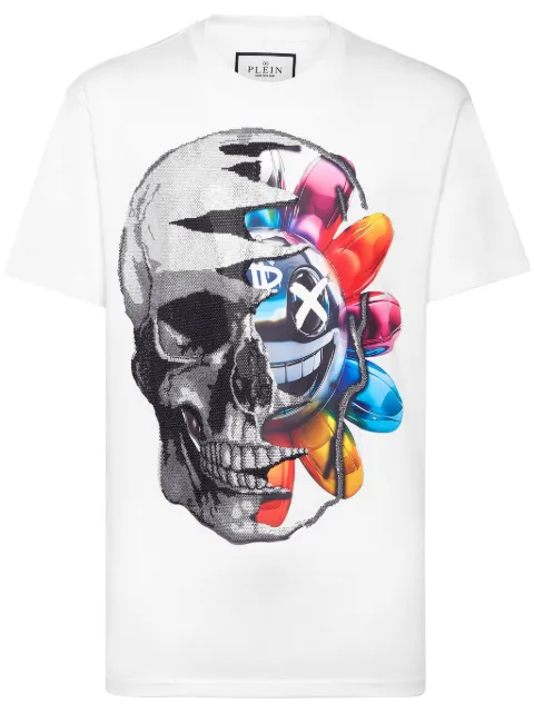 Philipp Plein Smile T-shirt White SAECMTK7769PJY002N