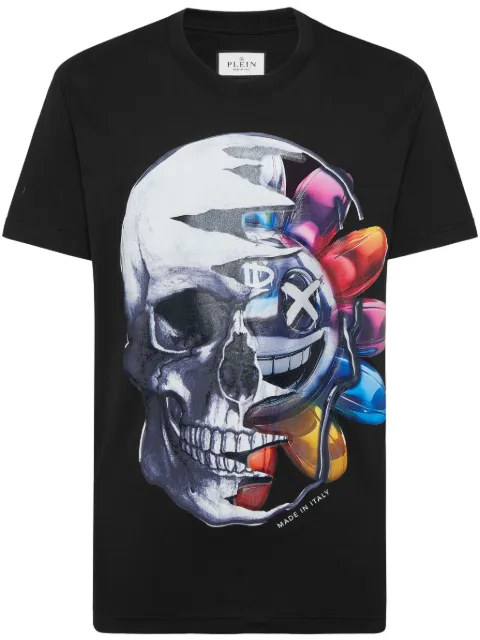 Philipp Plein Graffiti T-shirt Black SAECMTK7750PJY002N