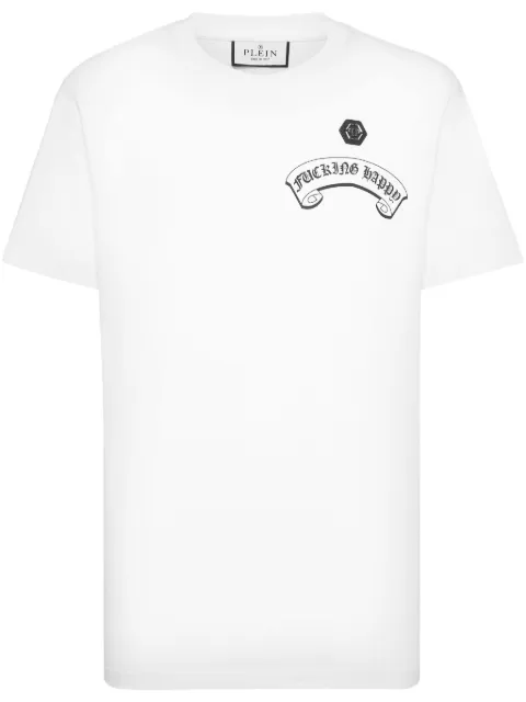 Philipp Plein Smile T-shirt White SAECMTK7481PJY002N