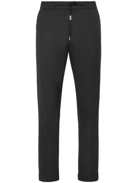 Philipp Plein wool track pants Black SAECMRT1490PTE076N