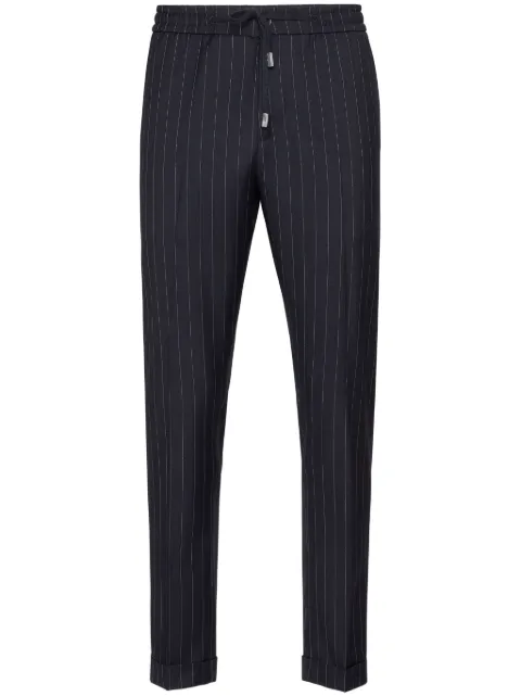 Philipp Plein pinstriped track pants Blue SAECMRT1489PTE076N