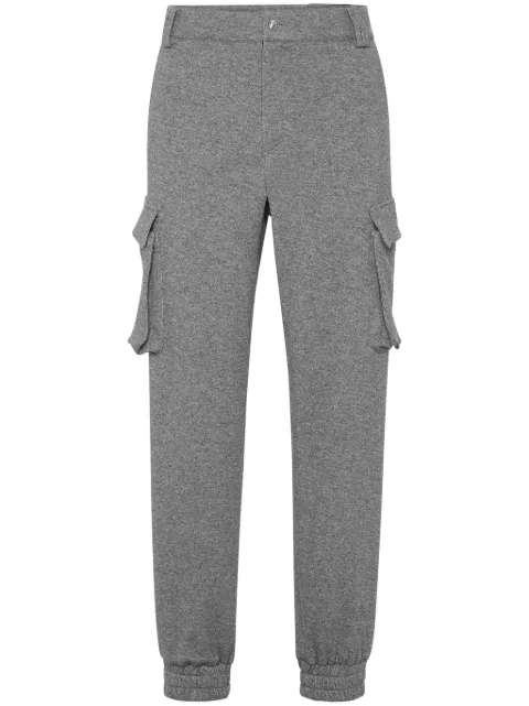 Philipp Plein cargo-pockets track pants Grey SAECMRT1449PTE098N