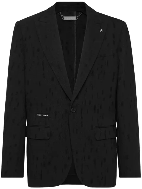 Philipp Plein distressed blazer Black SAECMRF1910PTE003N