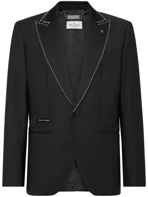 Philipp Plein stud-embellished blazer Black SAECMRF1907PTE076N
