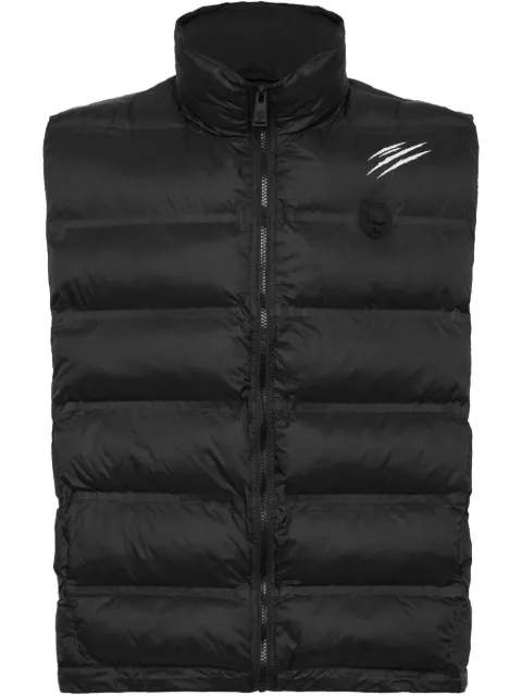Plein Sport reversible padded gilet Black SAECMRC0212STE003N