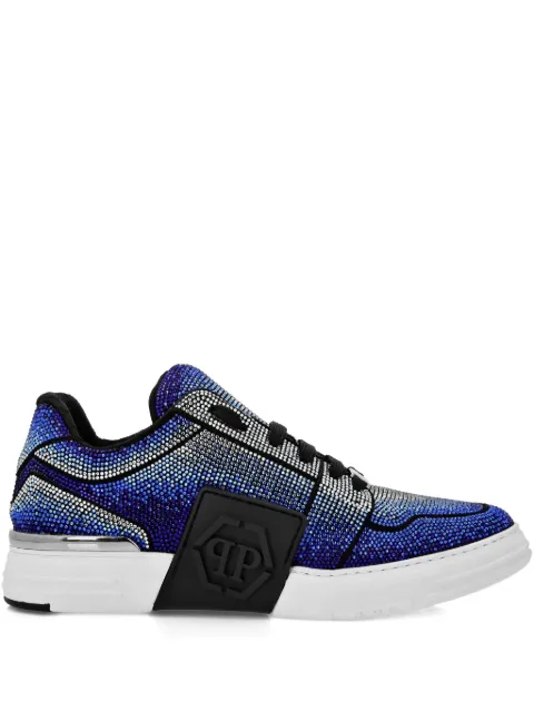 Philipp Plein rhinestone-embellished sneakers Blue SAESUSC0697PLE009N