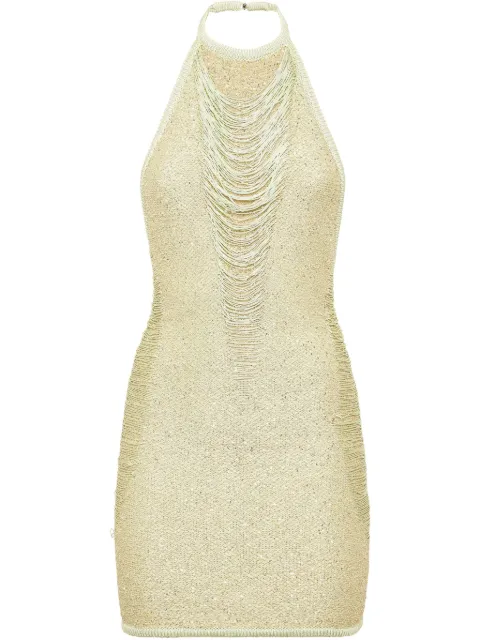 Philipp Plein sequin-embellished mini dress Pink SAECWKG0426PKN002N