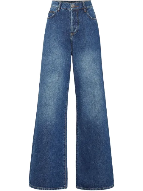 Philipp Plein wide-leg jeans Blue SAECWDT2747PDE004N