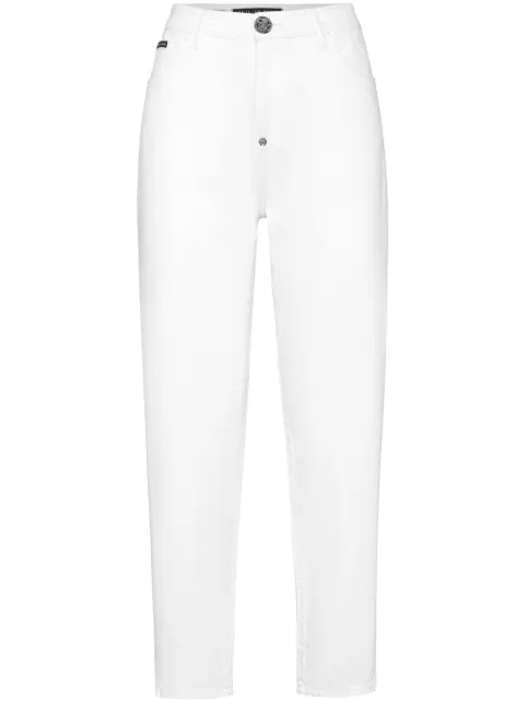 Philipp Plein logo-plaque jeans White SAECWDT2746PDE004N