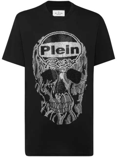Philipp Plein Strass Skull T-shirt Black SAECMTK8083PJY002N