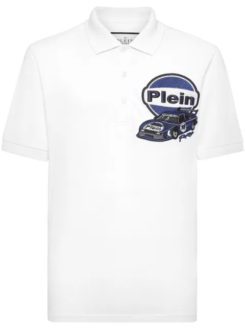 Philipp Plein Cars Racing polo shirt White SAECMTK8059PTE003N