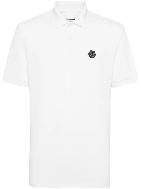 Philipp Plein Gothic Plein polo shirt White SAECMTK7835PTE003N