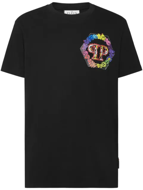 Philipp Plein logo-print T-shirt Black SAECMTK7479PJY002N