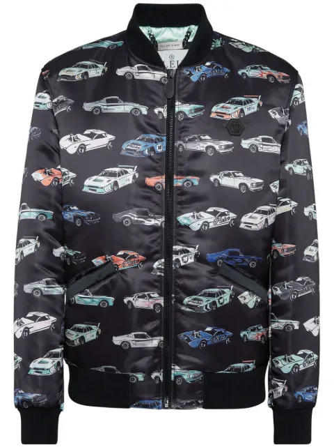 Philipp Plein Cars Racing bomber jacket Black SAECMRB2704PTE028N