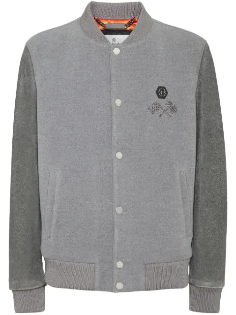 Philipp Plein Plein Club bomber jacket Grey SAECMRB2693PTE076N