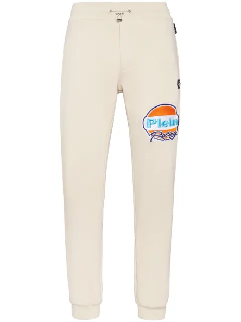 Philipp Plein Cars Racing track trousers Neutrals SAECMJT2508PTE003N