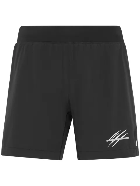 Plein Sport scratch-print running shorts Black SAECMJT2487STE003N