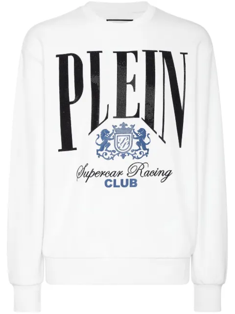 Philipp Plein Racing Club sweatshirt White SAECMJO1337PTE003N