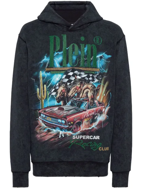 Philipp Plein Racing Club hoodie Black SAECMJB3610PTE003N