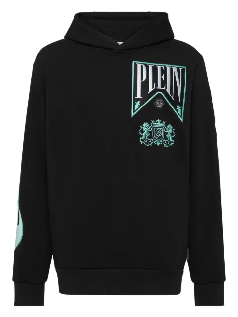 Philipp Plein Flame Racing hoodie Black SAECMJB3605PTE003N