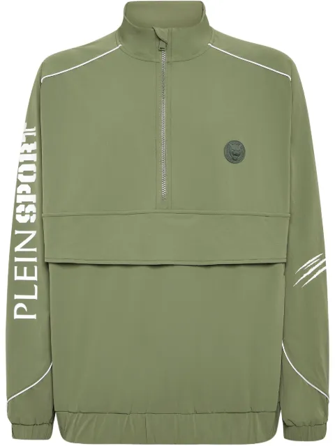 Plein Sport logo-print sweatshirt Green SAECMJB3573SNY003N
