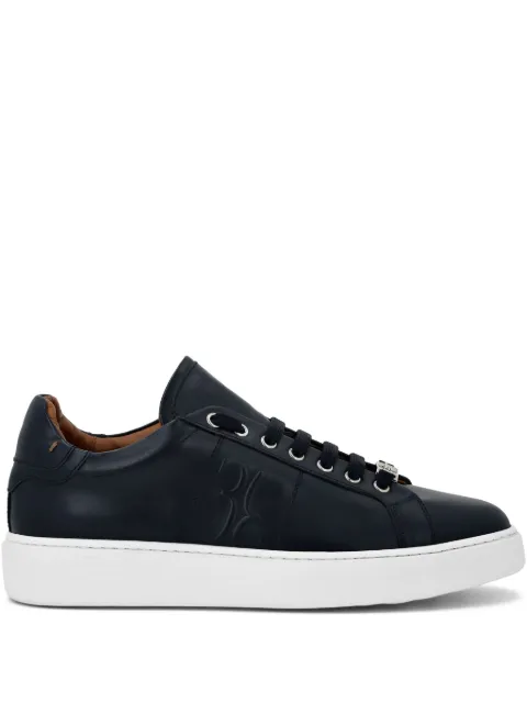 Billionaire nappa low-top sneakers Blue BAESMSC3992BLE029N