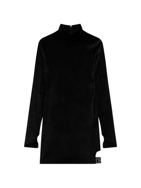 GCDS velvet mini dress Black A2CW1100TE1