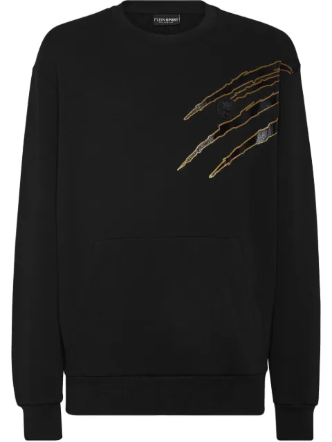 Plein Sport cotton sweatshirt Black SAECMJO1328STE001N