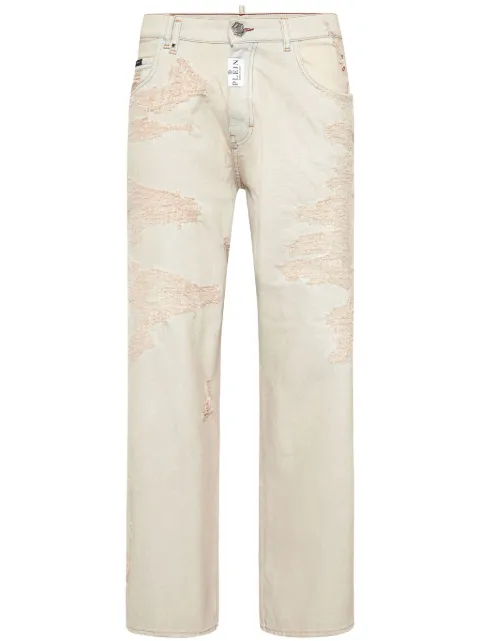 Philipp Plein Beach Boy Fit jeans White SAECMDT4049PDE004N