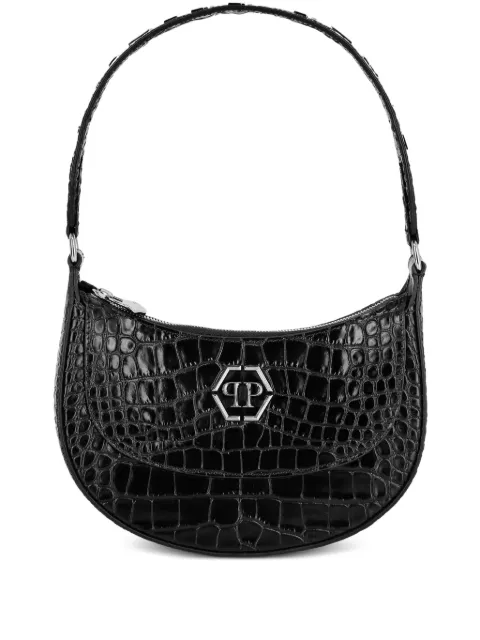 Philipp Plein Galaxy crocodile-embossed tote bag Black SAEAWBA2064PLE010N