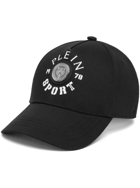 Plein Sport logo-print baseball cap Black SAEAUAC0643STE003N