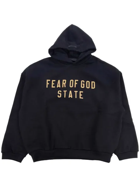 FEAR OF GOD ESSENTIALS fleece hoodie Black 192BT246250F