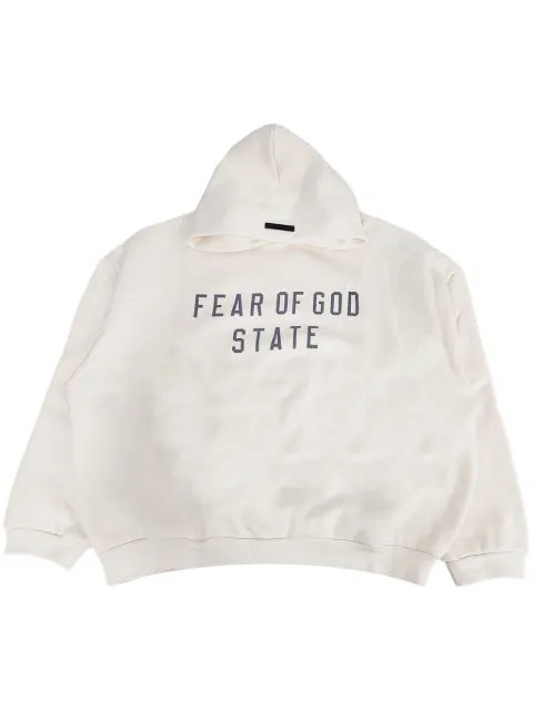 FEAR OF GOD ESSENTIALS fleece hoodie White 192BT246252F