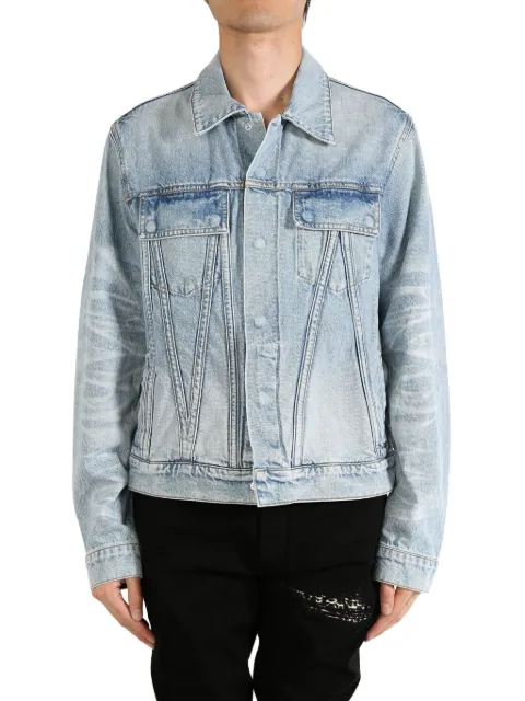 AMIRI distressed-effect denim jacket Blue AMDNTR1013