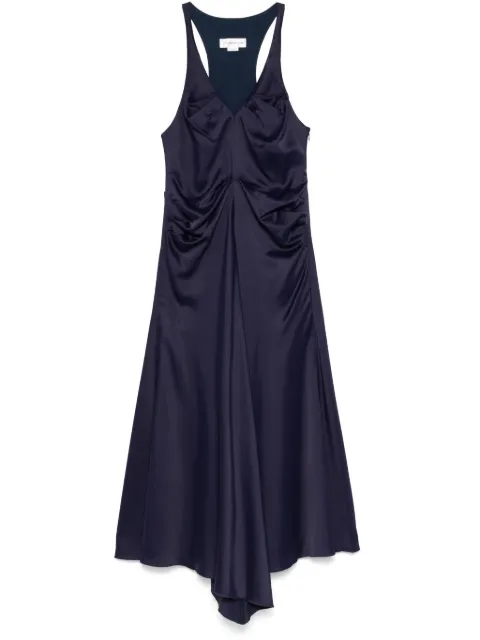 Victoria Beckham pleated maxi dress Blue 1424WDR005934A
