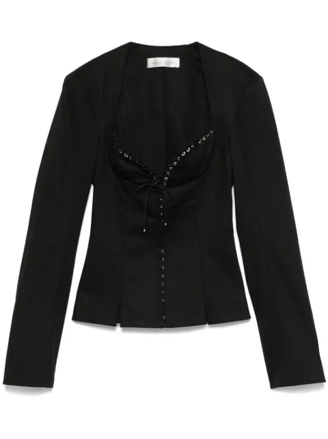 Ludovic de Saint Sernin Rebecca jacket Black AW24JK008WCO0019