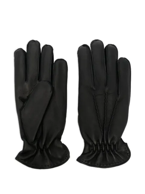 Orciani leather gloves Black GU0103